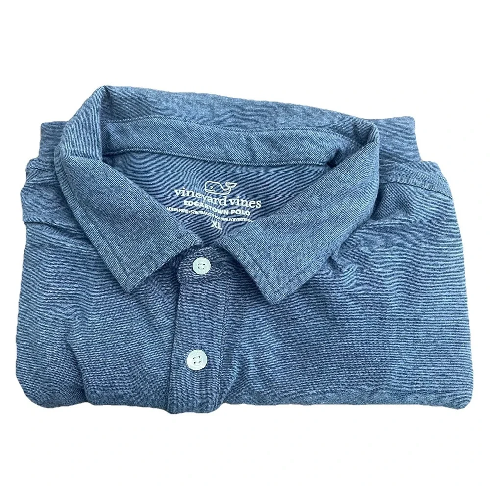 Vineyard Vines Edgartown Polo Golf Shirt‎ Mens XL Short Sleeve 44" Chest Blue - Picture 2 of 9